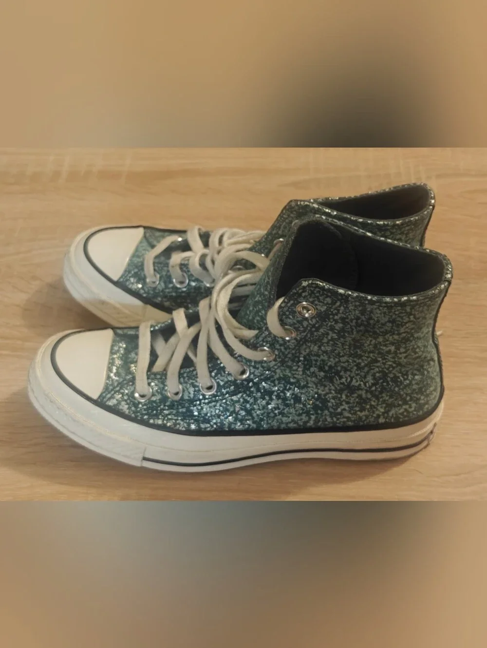 Womens Converse Chuck 70 HI Glitter A10097C - Newtrail Teal/Egret/Black